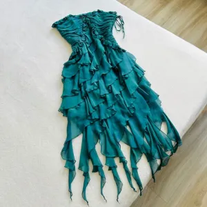 JazzHer Vintage th Birthday A Line Strapless Homecoming Dresses Tea Length Party Dress (PRE-ORDER)