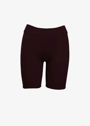 JESSICA BIKE SHORT - BORDEAUX