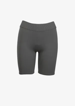 JESSICA BIKE SHORT - CHARCOAL HEATHER GREY