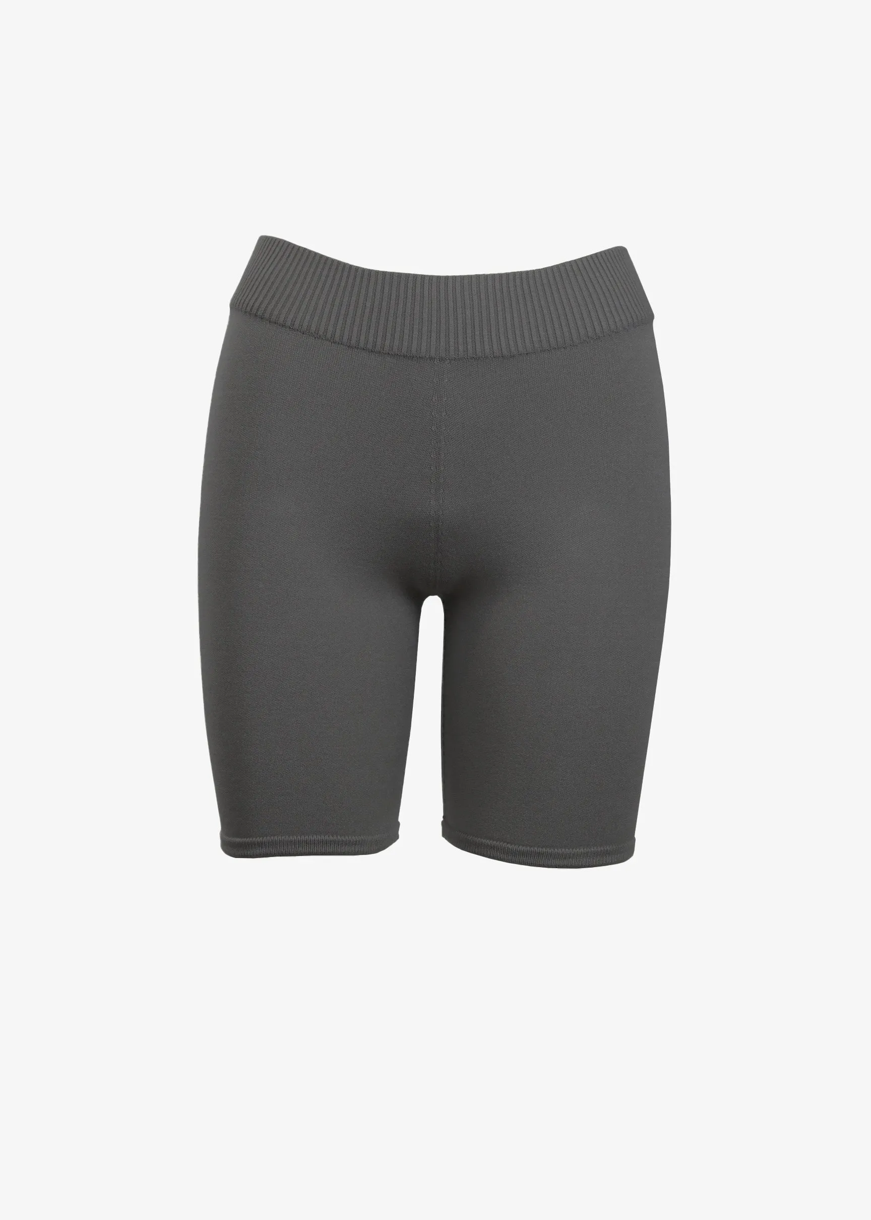 JESSICA BIKE SHORT - CHARCOAL HEATHER GREY