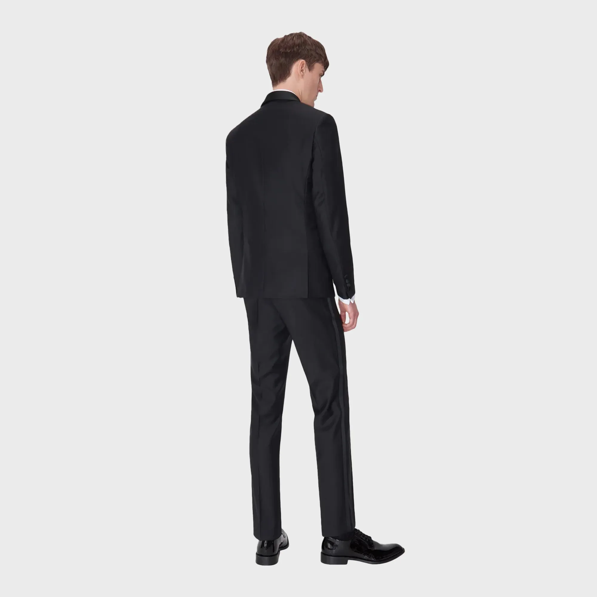 Jinatra Tuxedo Blazer in Black