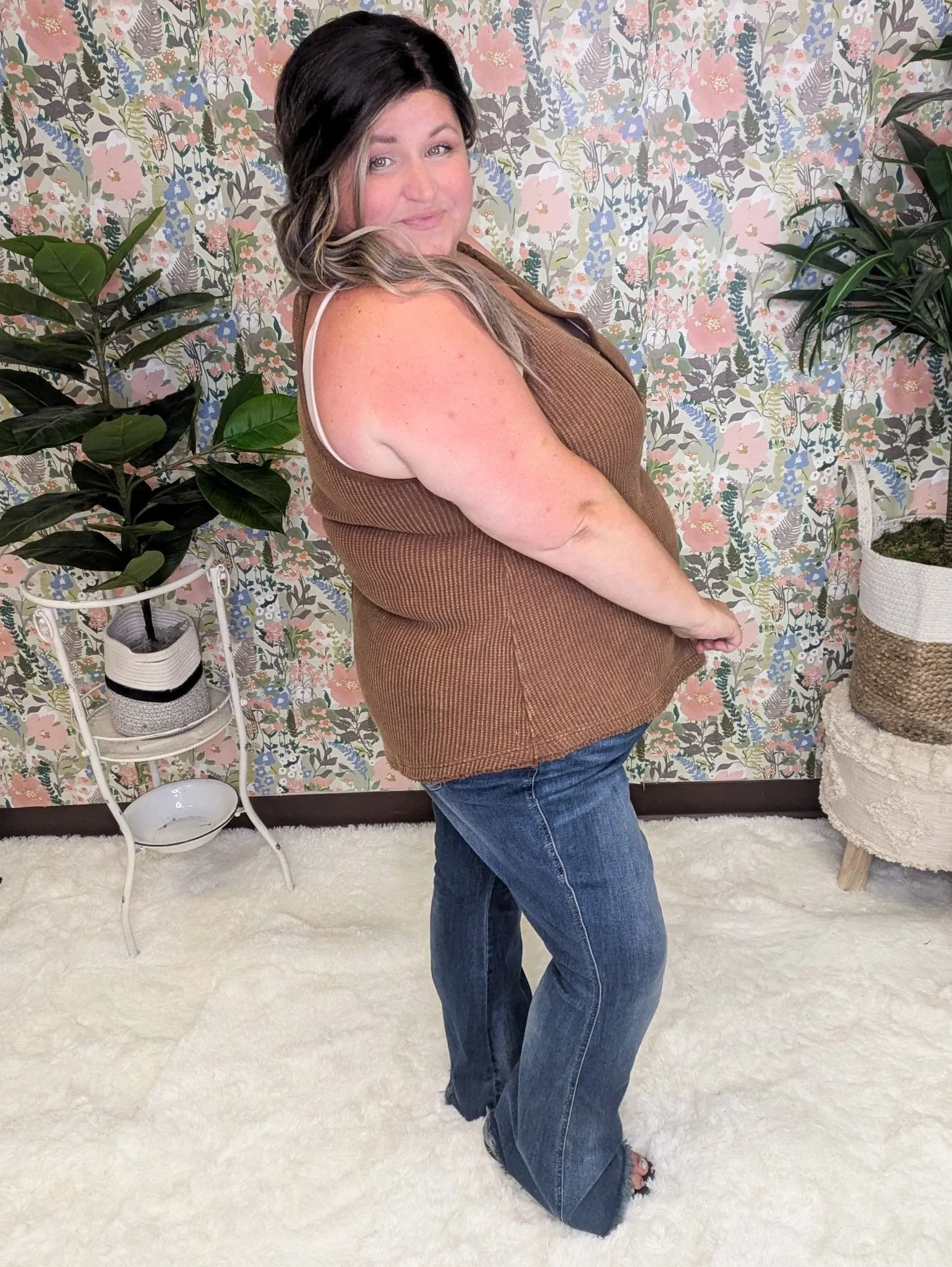 Judy Blue Tummy Control Frayed Hem Flare