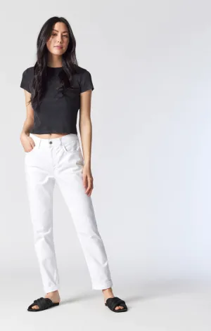 Kathleen Slim Boyfriend White