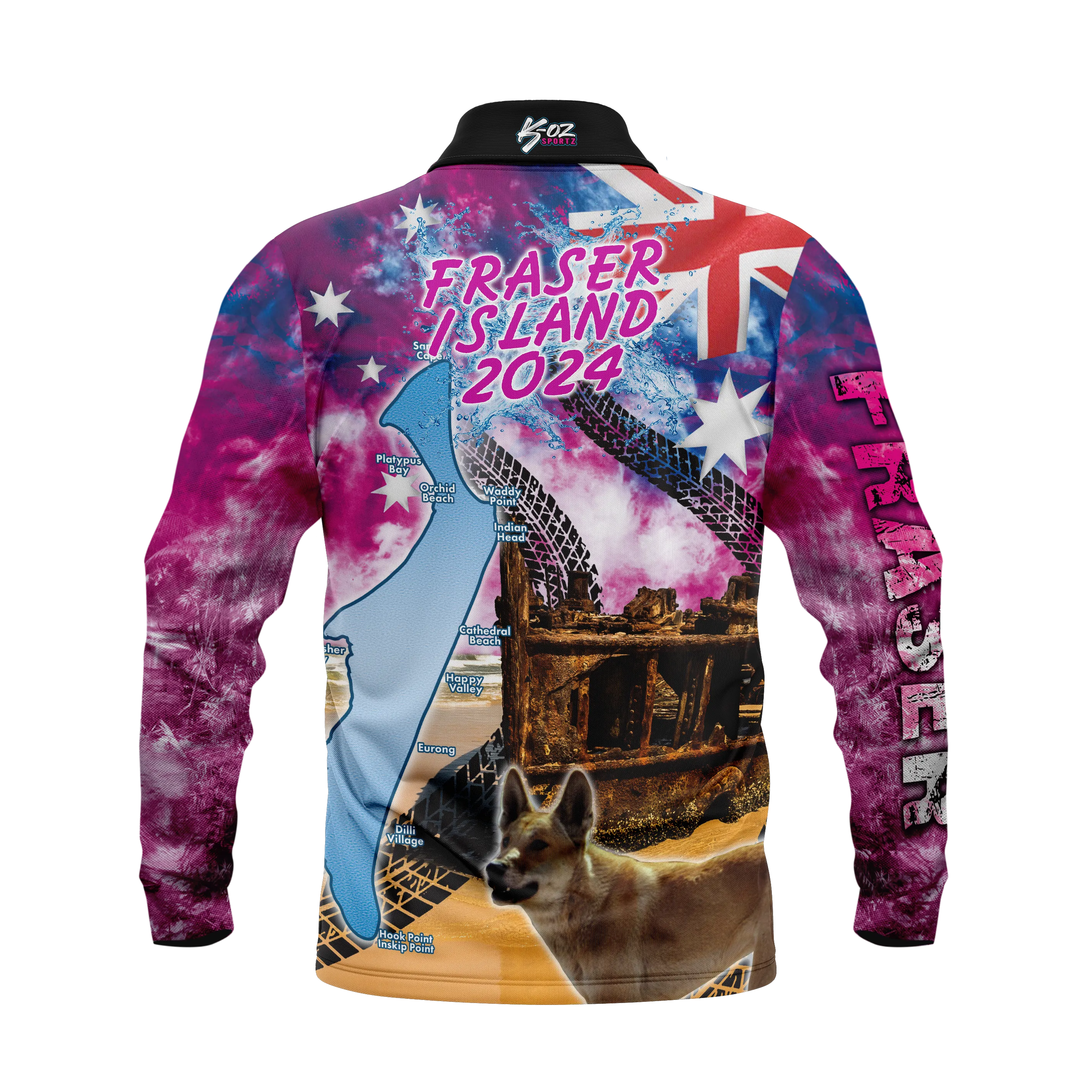 K'gari Fraser Pink Polo 2024 shirt