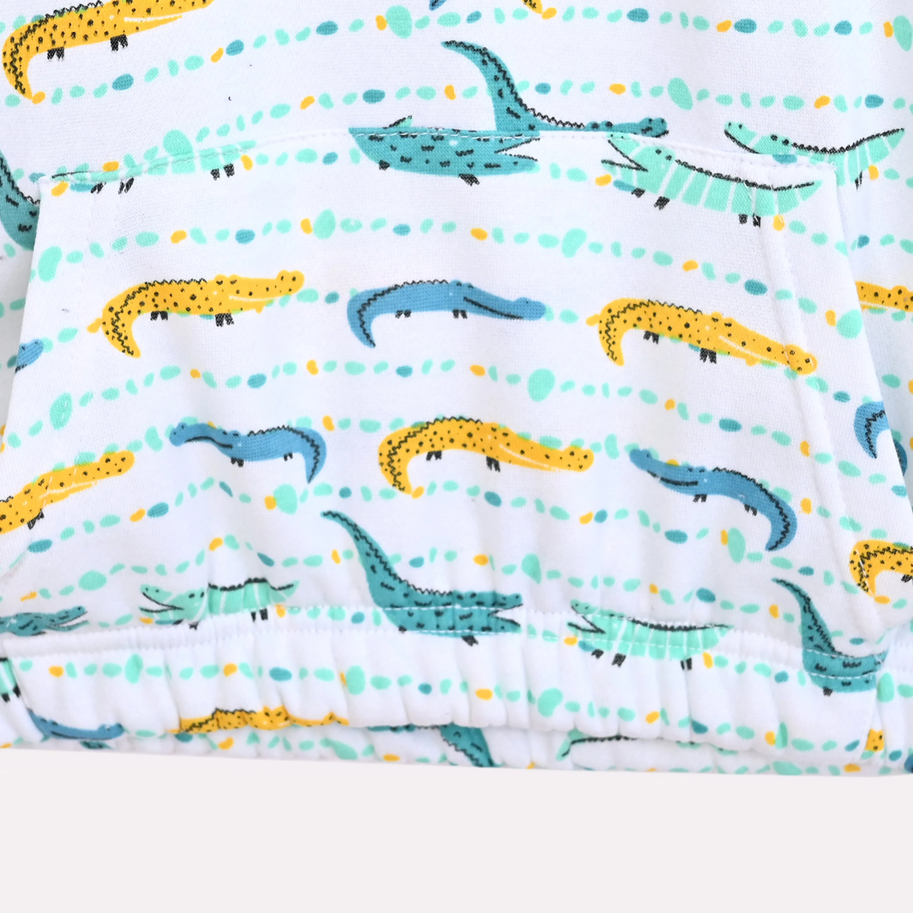 Kids Soft Cotton All Over Printed Fleece Hoodie