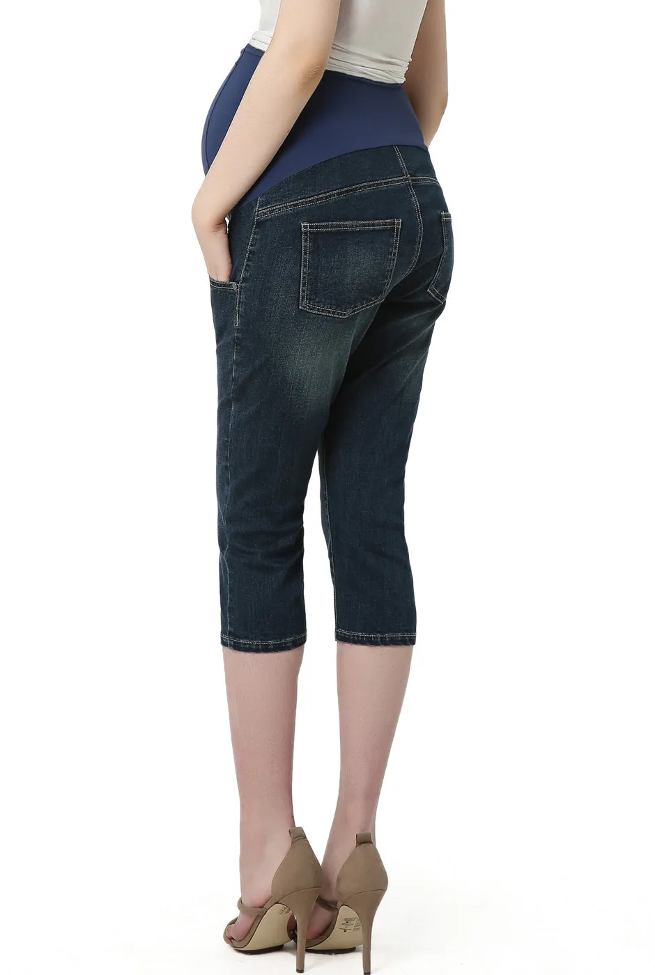 Kimi   Kai Maternity "Courtney" Capri Jeans