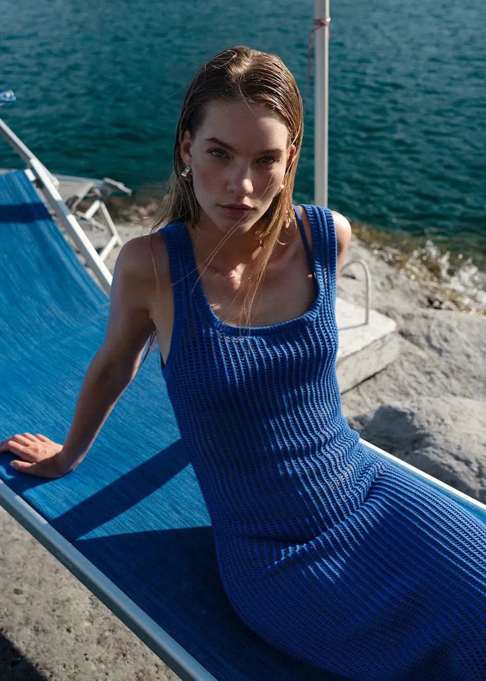 Kivari Gia Knit Maxi Cobalt