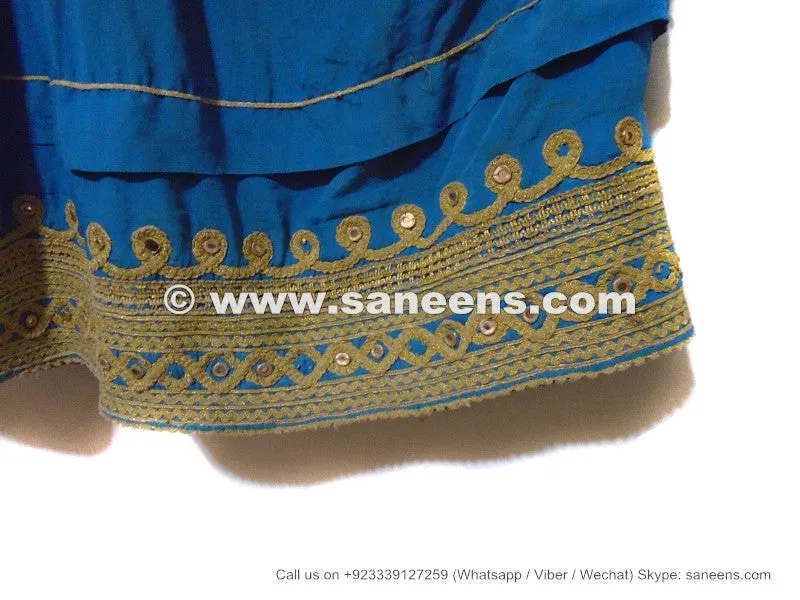 Kuchi Banjara Ethnic Blue Afghan Frock