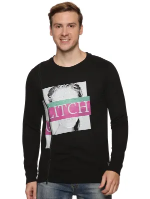 Kultprit Men's Regular Fit Printed Casual Sweatshirt
