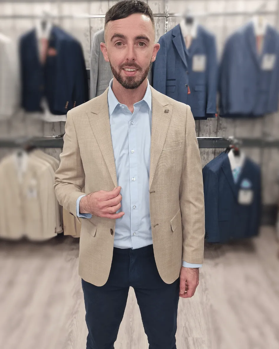 Kurt Beige Jacket with Navy Chino