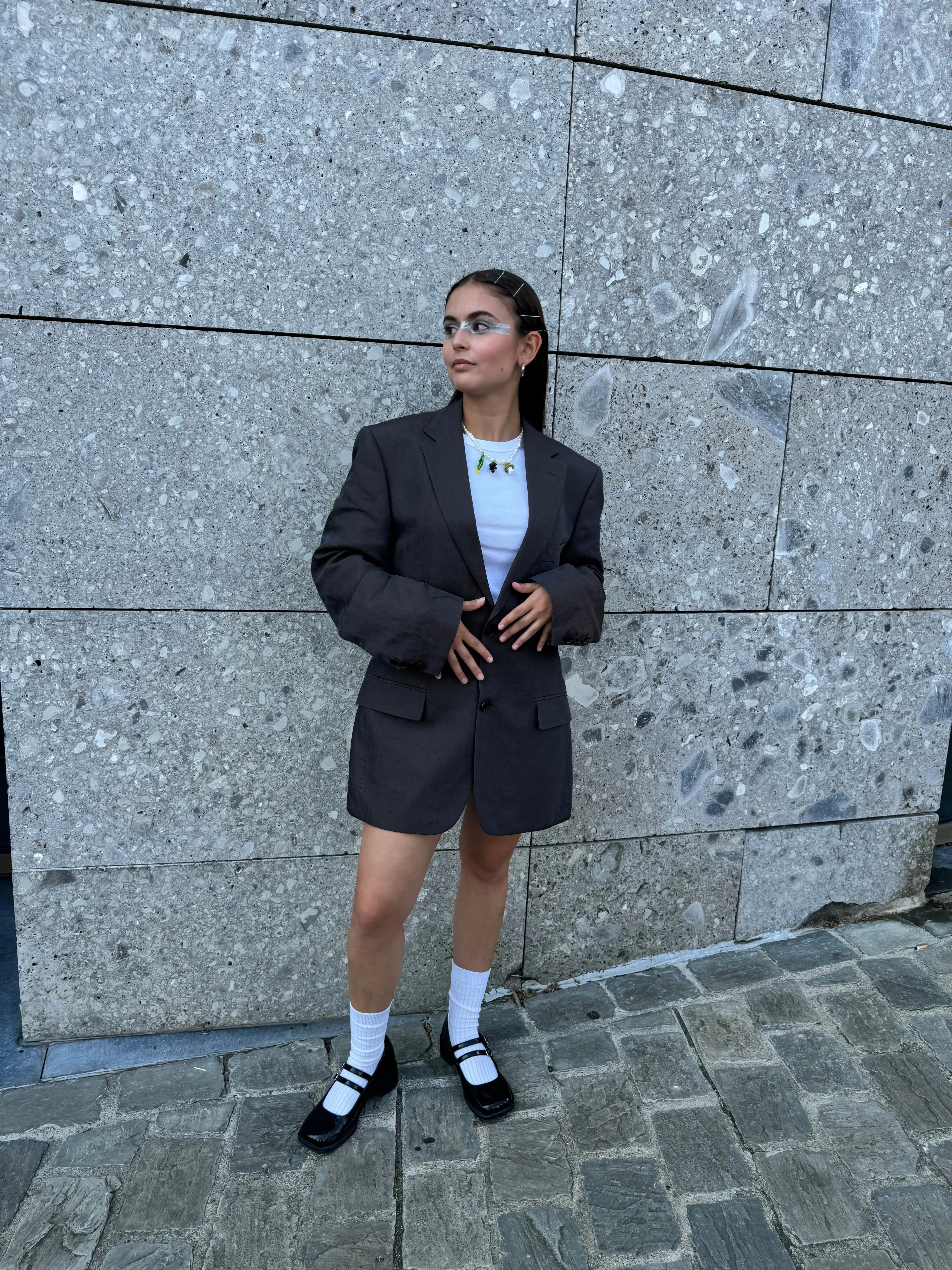 “LA VESTE ENVELOPPE,, upcycled blazer