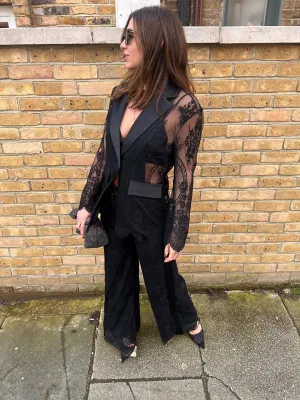 Lace Blazer - S24X275 - Black