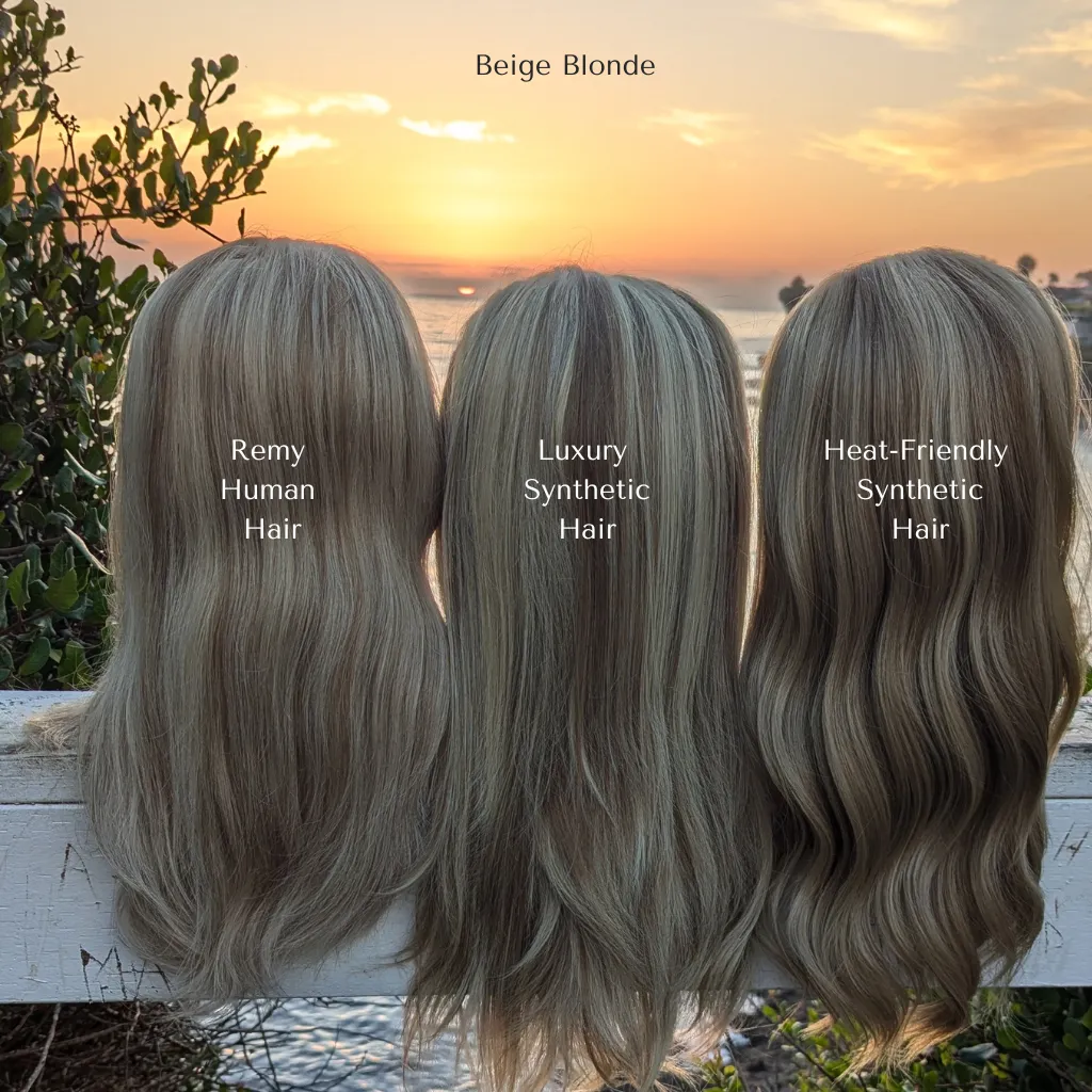 Lace Front Wig Human Hair | 14"/20" Inch Beige Blonde