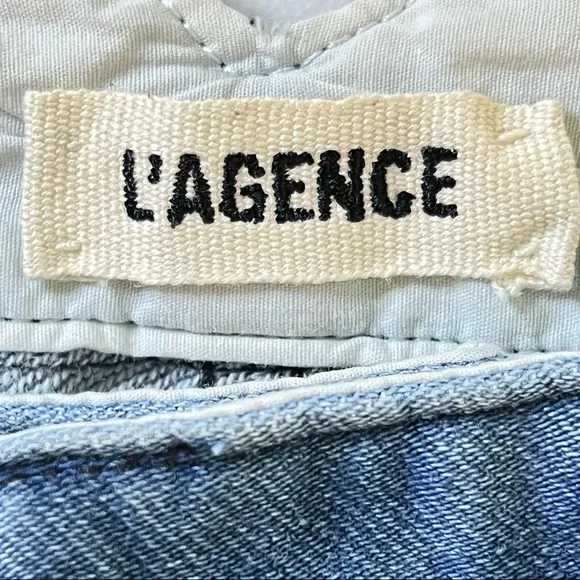 L’Agence Women’s Mid Rise Fly Front &amp; Drawstring Waist Jeans Small NWT