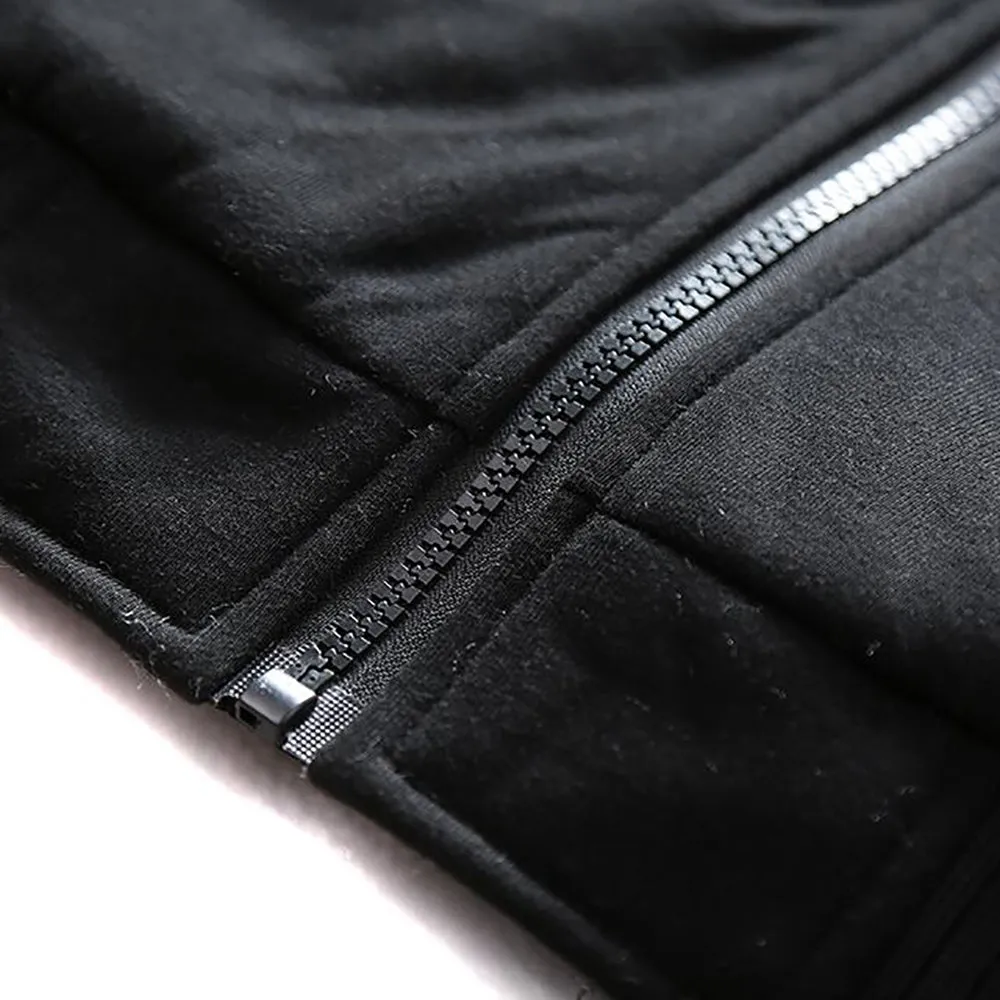 Lanre African Cowries Men's Plush Zipper Hoodie
