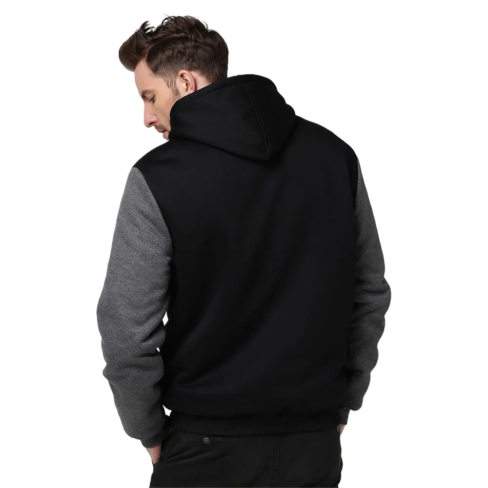 Lanre African Cowries Men's Plush Zipper Hoodie