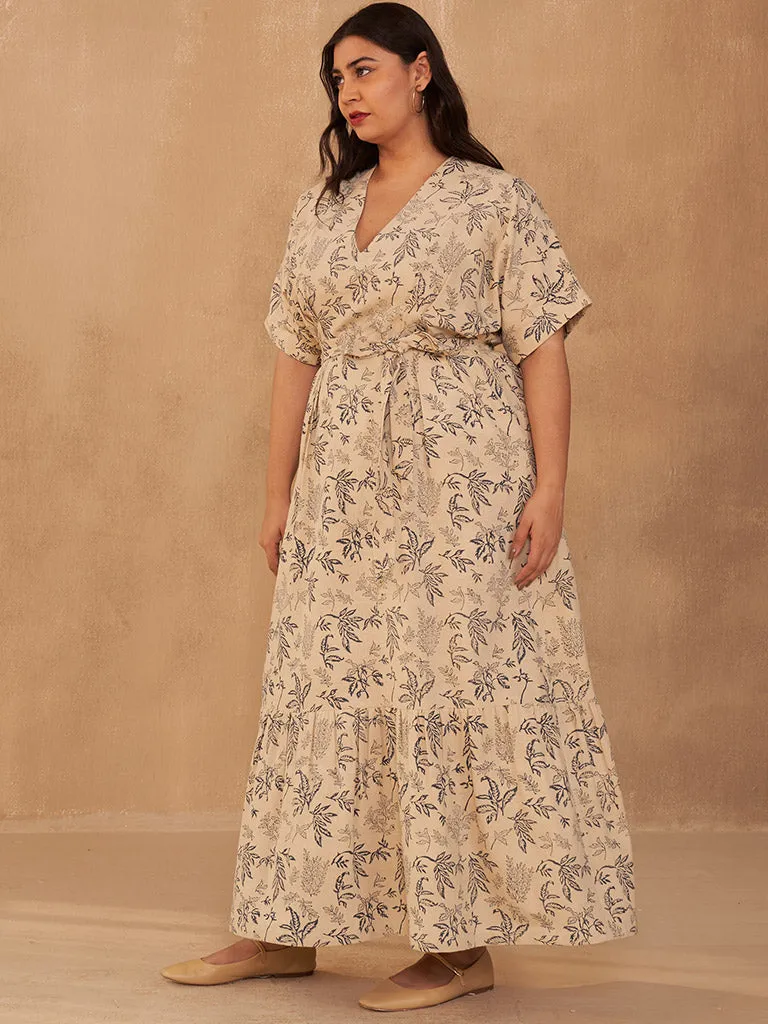 Leafy Bloom Maxi Dress