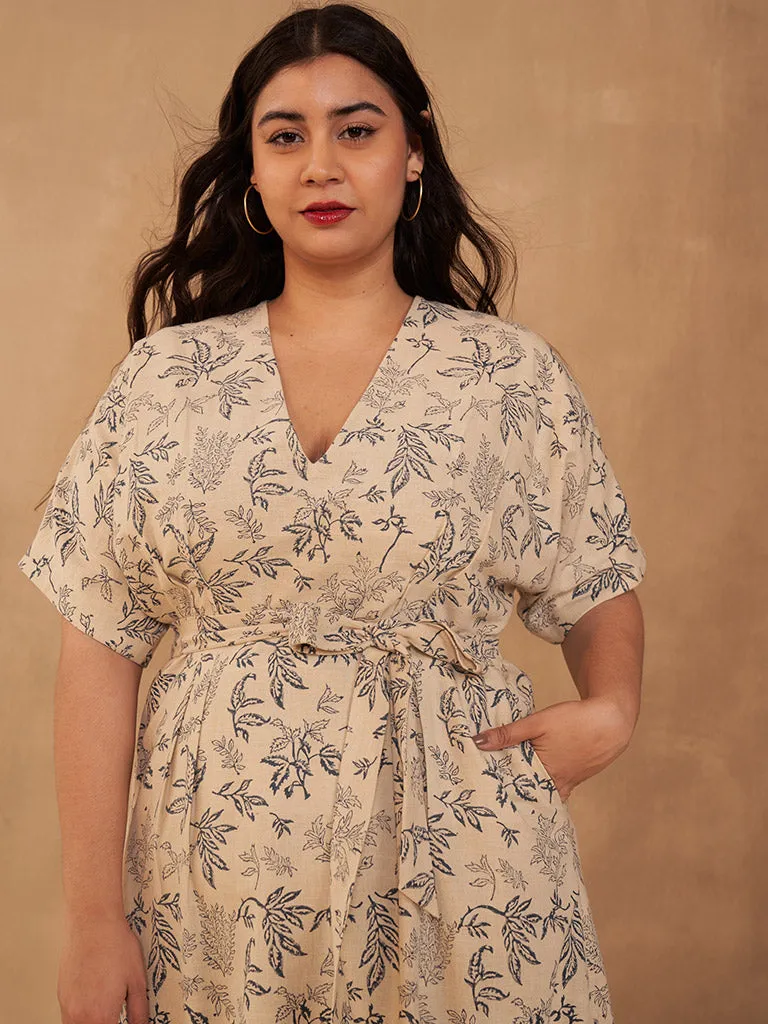 Leafy Bloom Maxi Dress