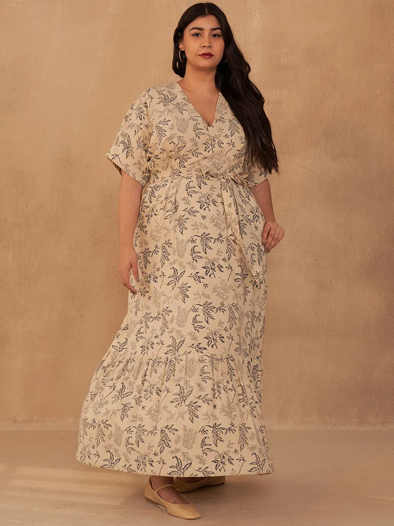 Leafy Bloom Maxi Dress