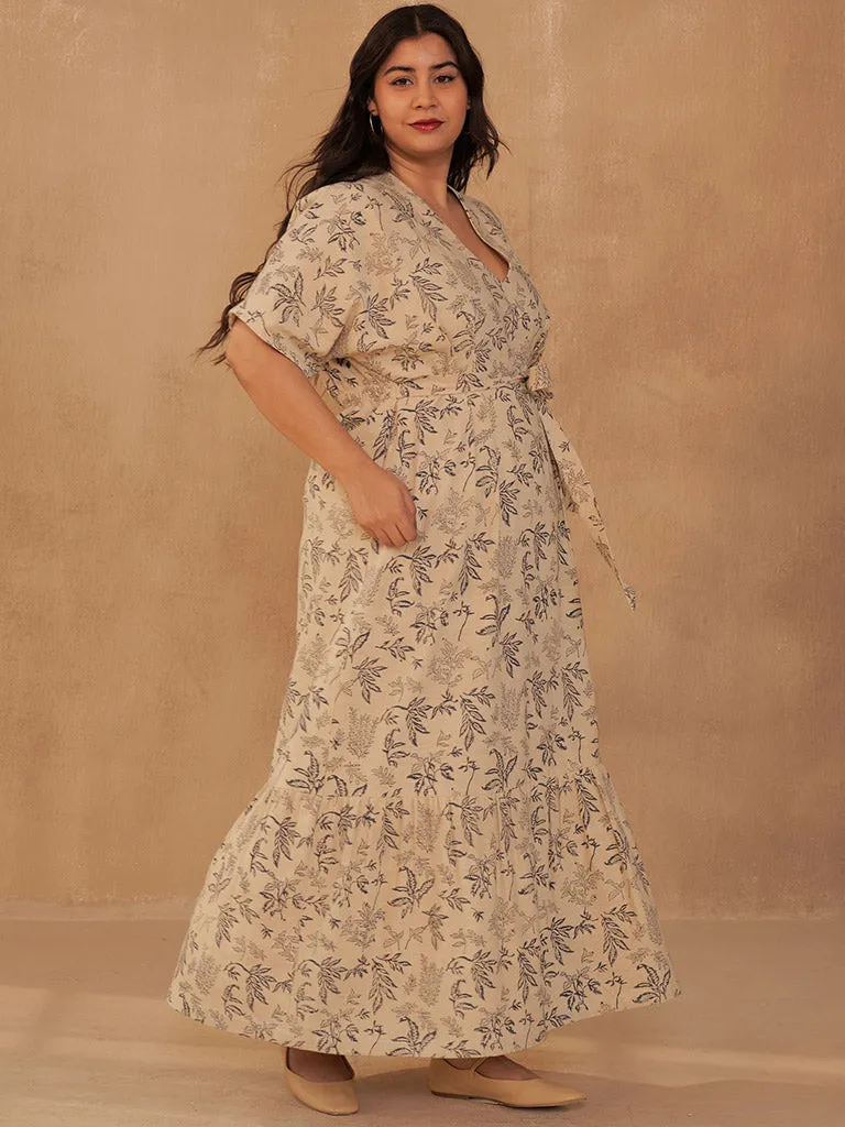 Leafy Bloom Maxi Dress