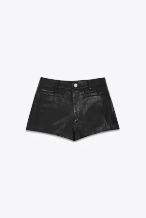 Leather Short Shorts