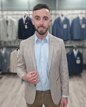 Leo Beige Jacket with Sand Chino