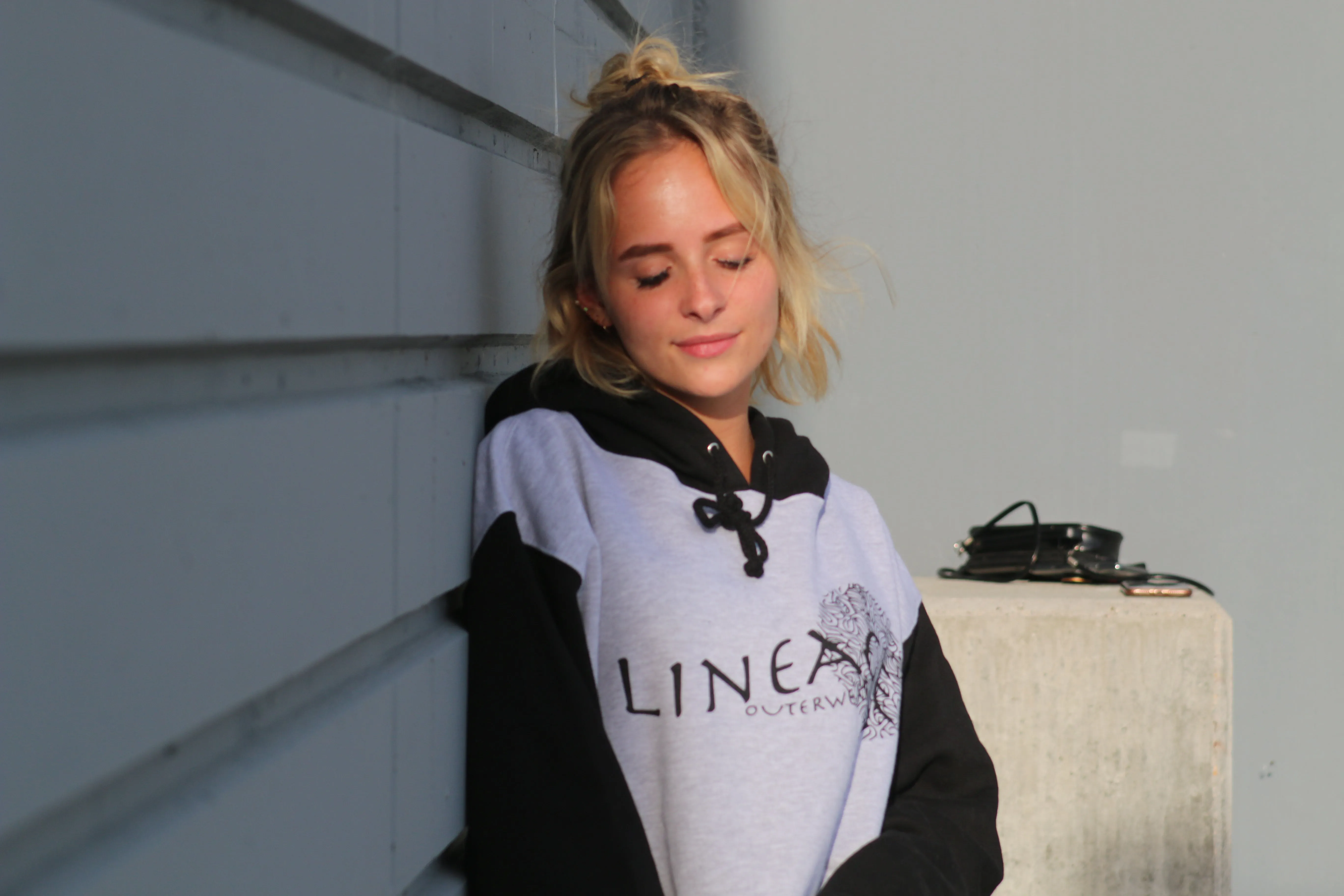 Lineage grey and black hoodie