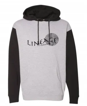 Lineage grey and black hoodie