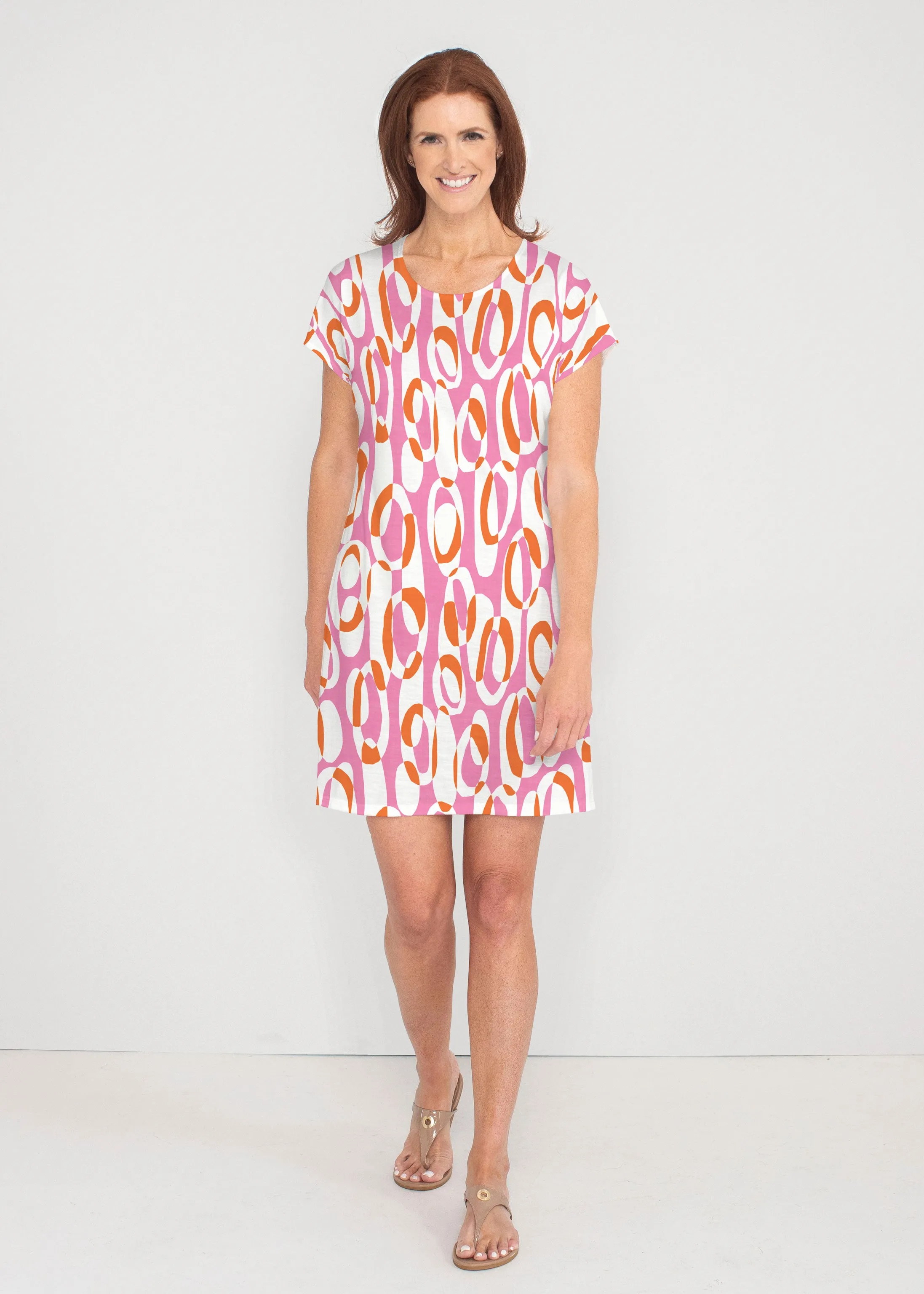 Loop ta Loop Pink (8085) ~ Lucy Tee Dress