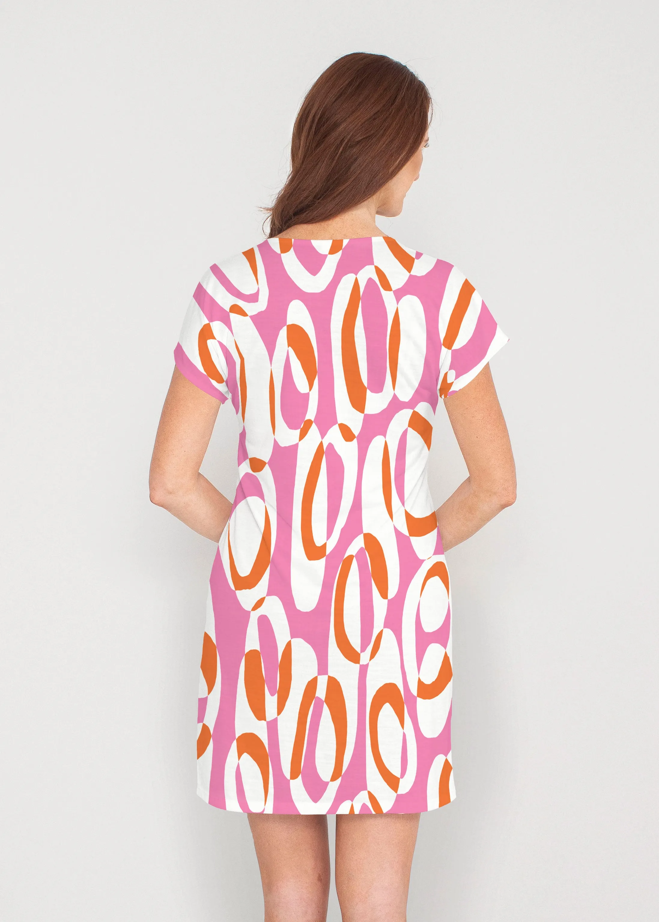 Loop ta Loop Pink (8085) ~ Lucy Tee Dress