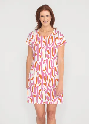 Loop ta Loop Pink (8085) ~ Lucy Tee Dress
