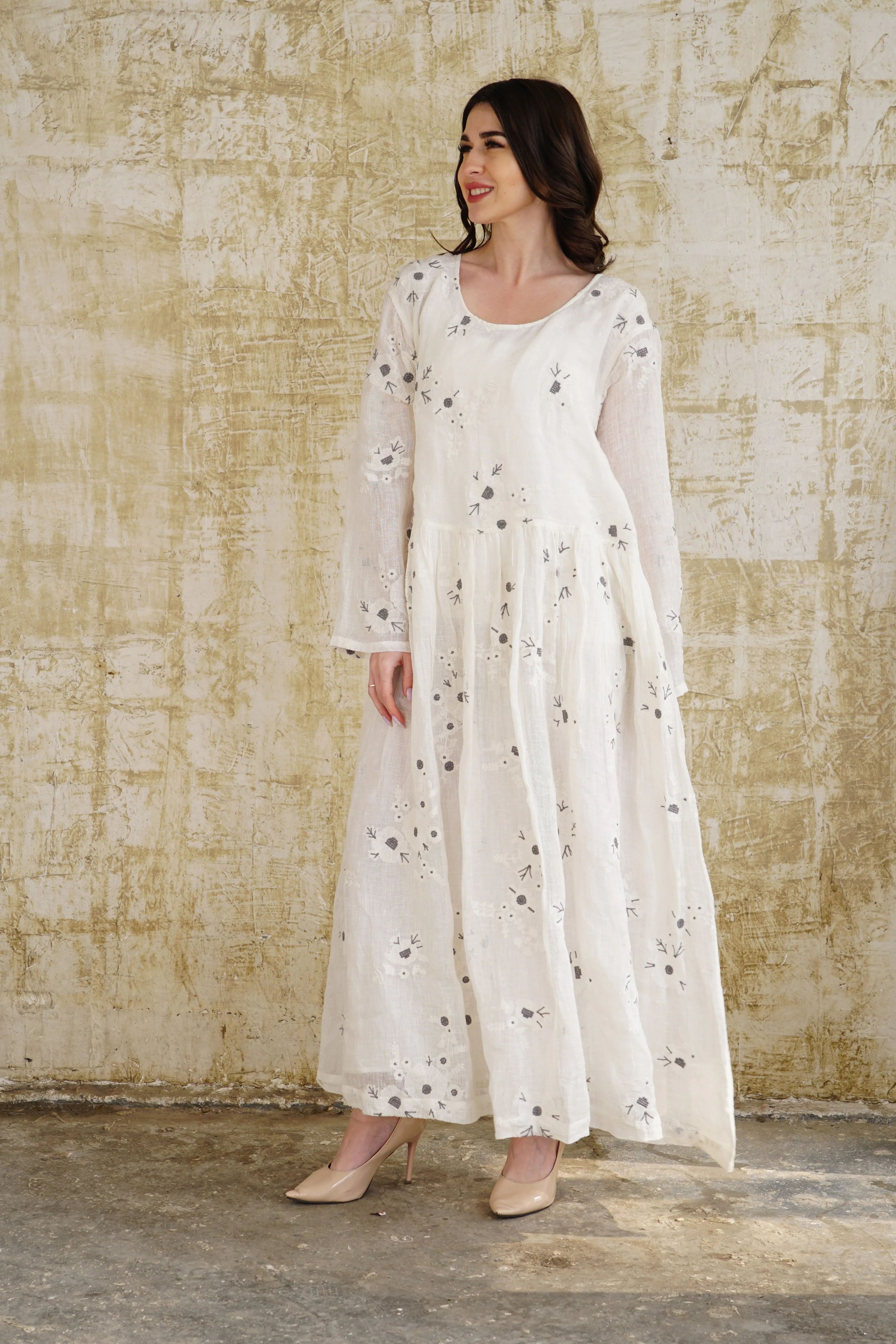 Lottie Dress in Cream