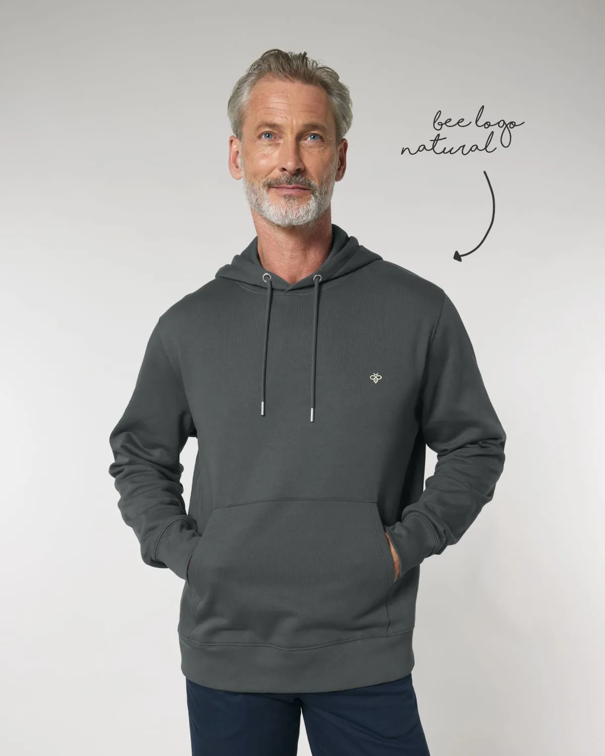 LoveBee Adult Hoodie | Dark Grey