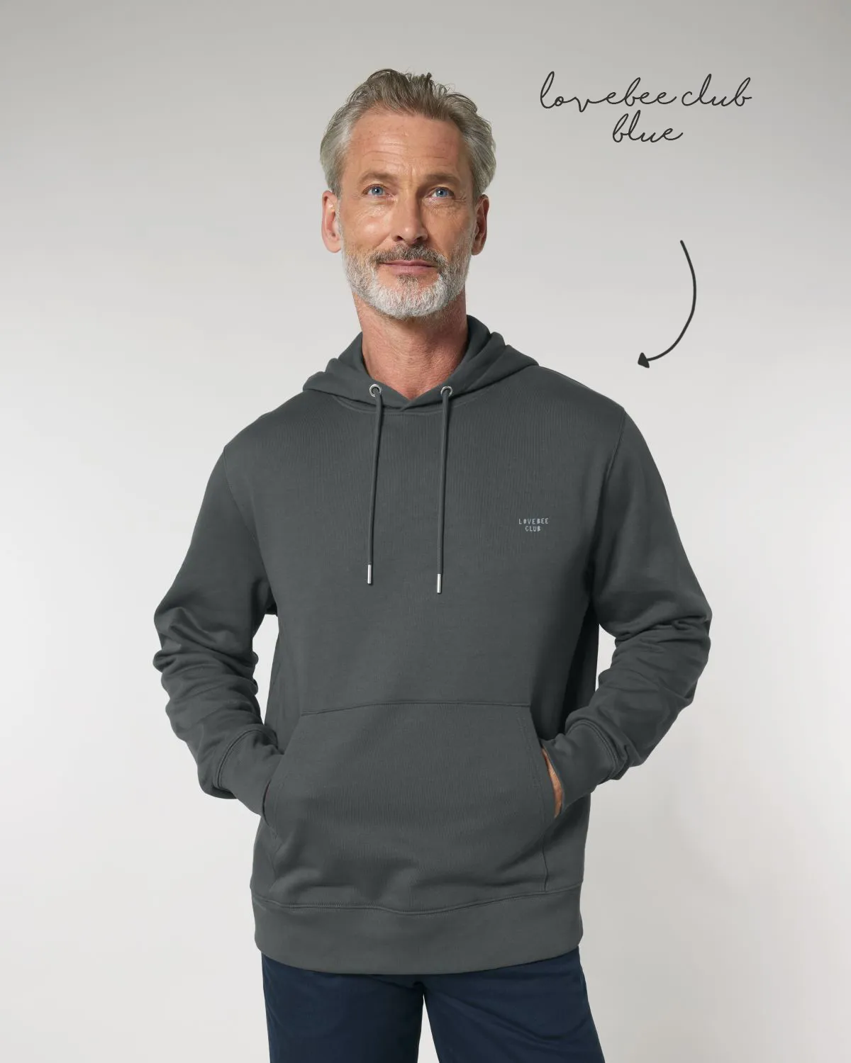 LoveBee Adult Hoodie | Dark Grey