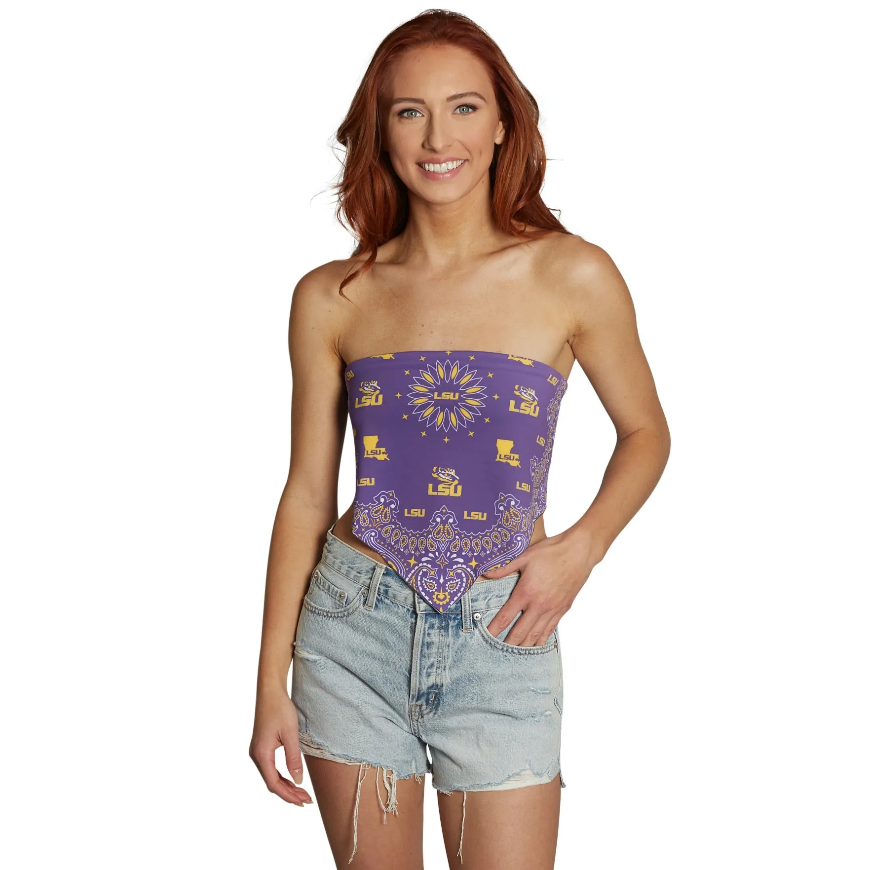 LSU Bandana Top