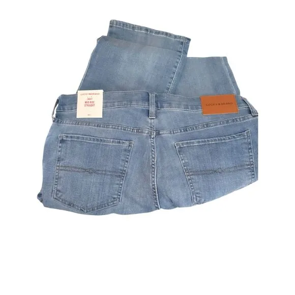 Lucky Brand Womens Sweet Mid Rise Straight Leg Jeans Sz 14 NWT