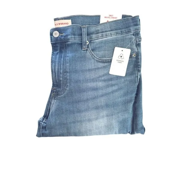 Lucky Brand Womens Sweet Mid Rise Straight Leg Jeans Sz 14 NWT