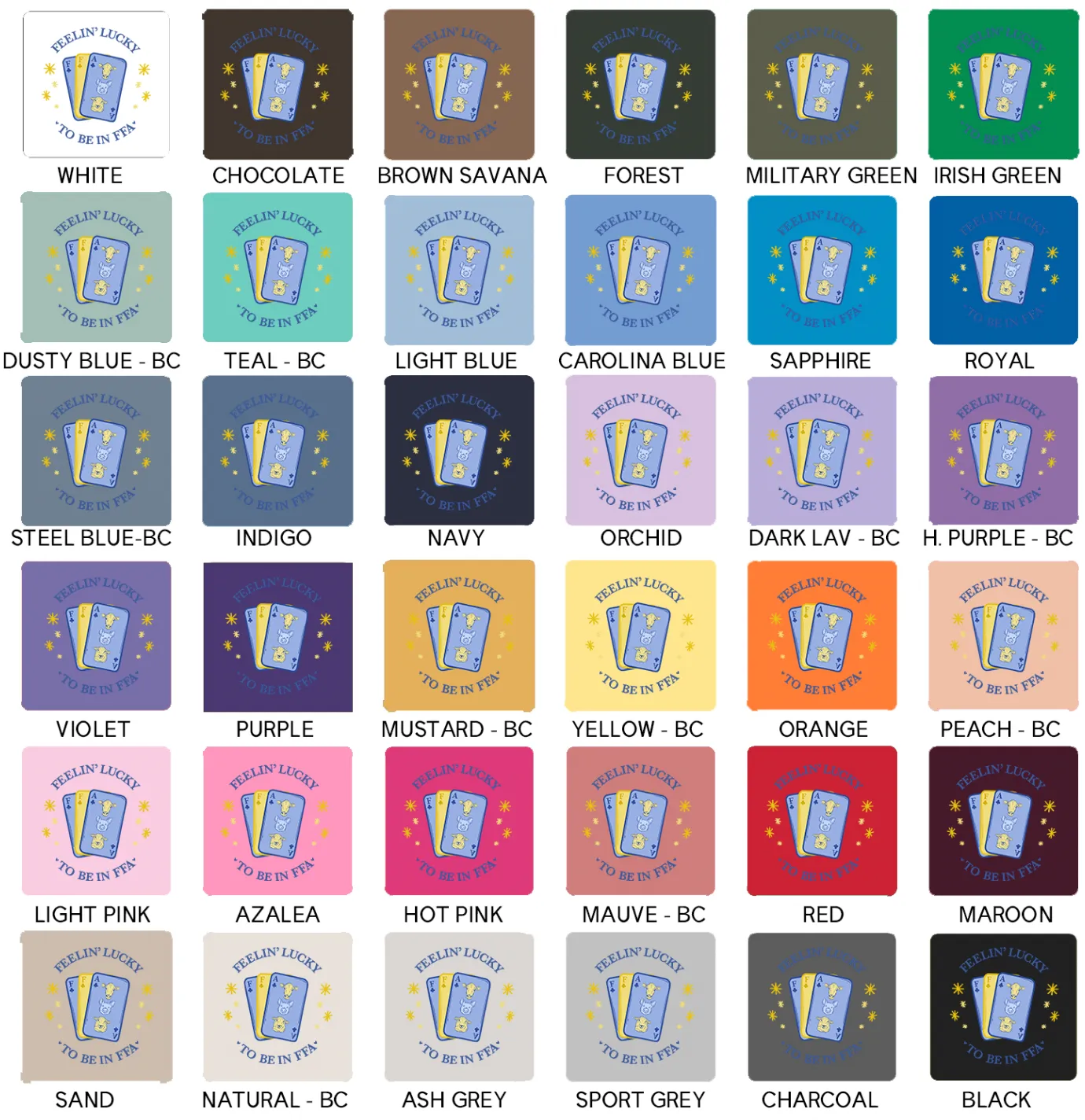 Lucky to be in FFA Cards – Hoodie