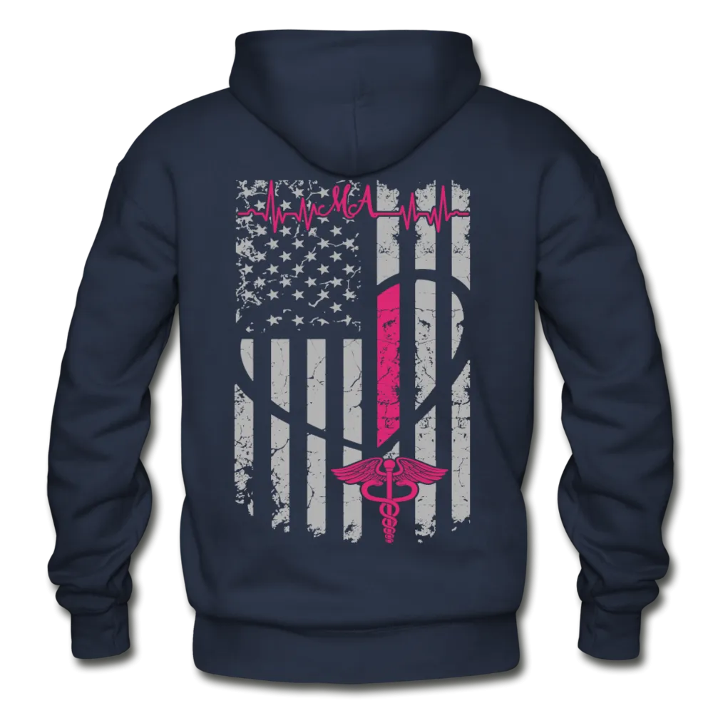 MA Flag Gildan Heavy Blend Adult Hoodie (CK1012)