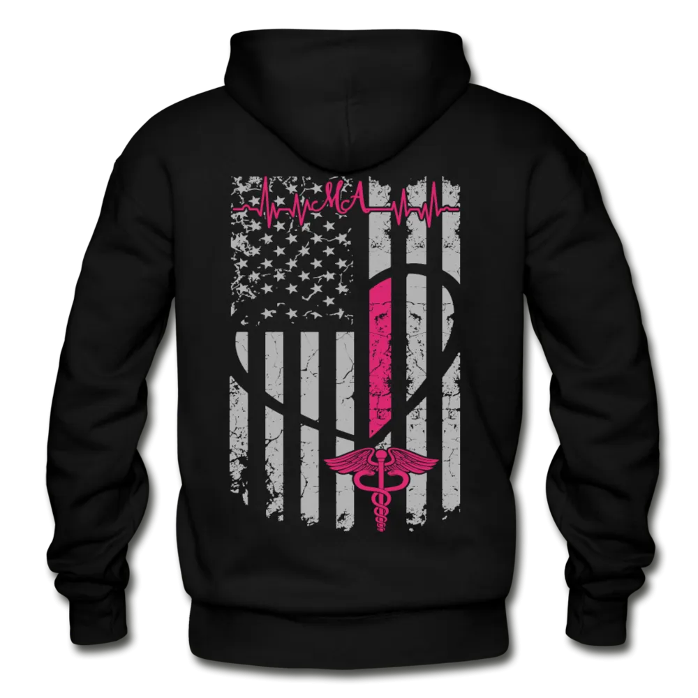 MA Flag Gildan Heavy Blend Adult Hoodie (CK1012)