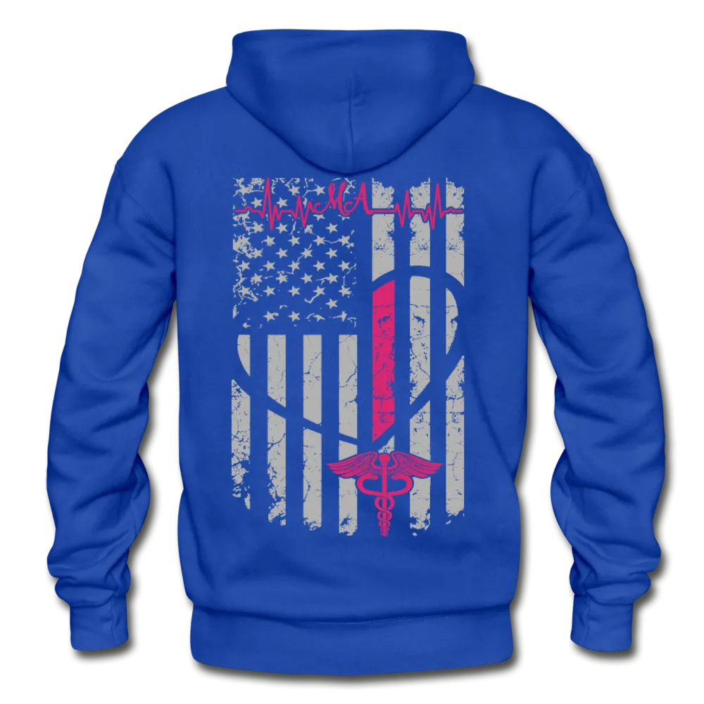 MA Flag Gildan Heavy Blend Adult Hoodie (CK1012)
