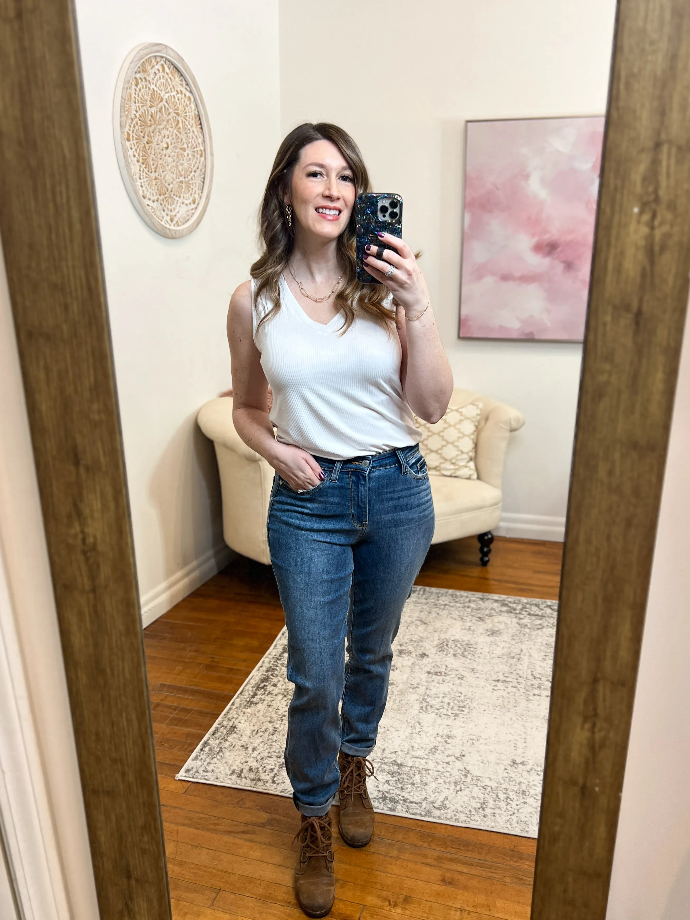 MacKenzie Mid-Rise Skinny Judy Blue Jeans