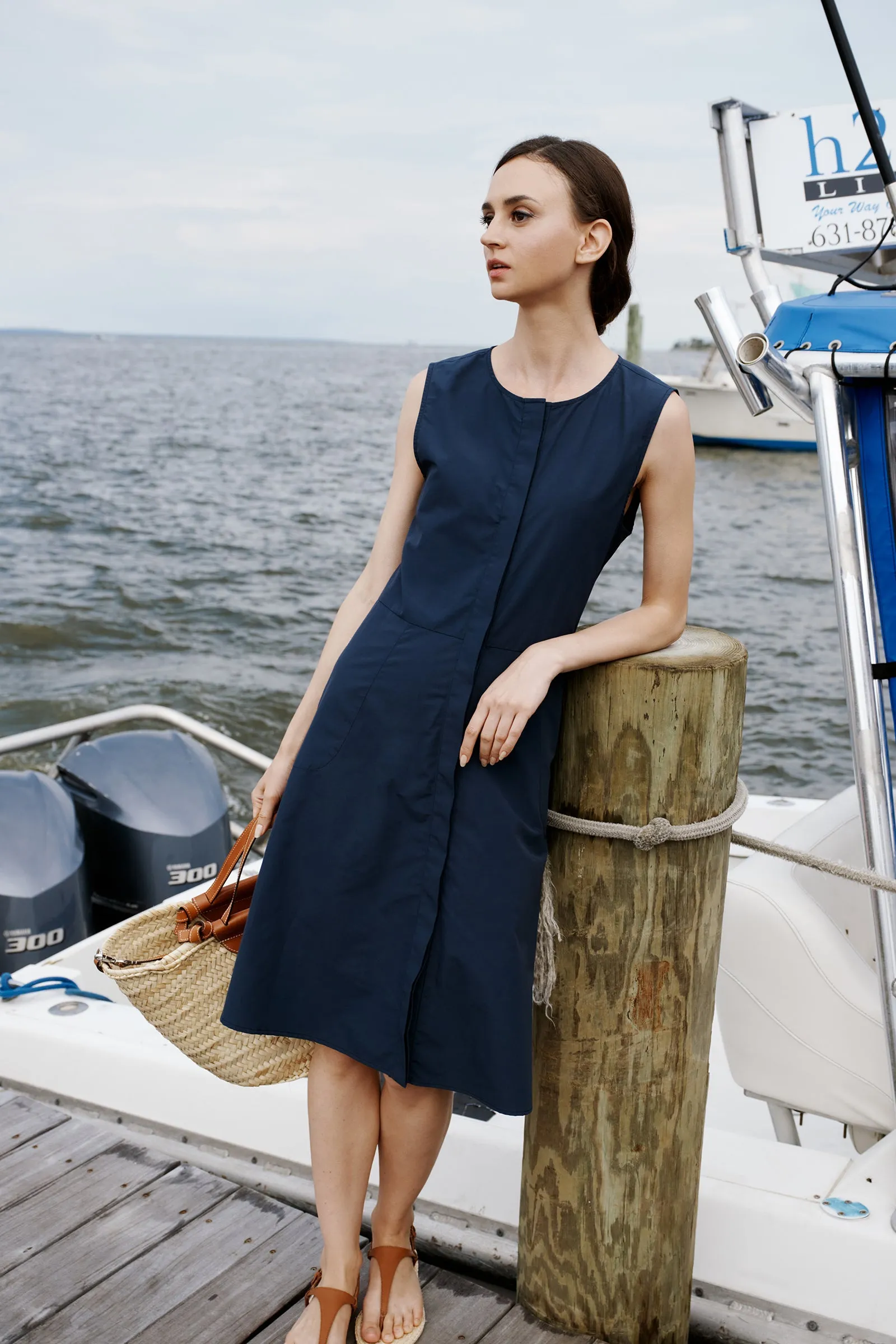 Marina Dress - Summer Navy