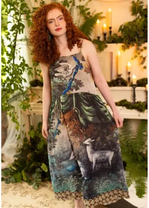 Market Of Stars Theatre Of Dreams Deer Maxi Dress Kimono Multi