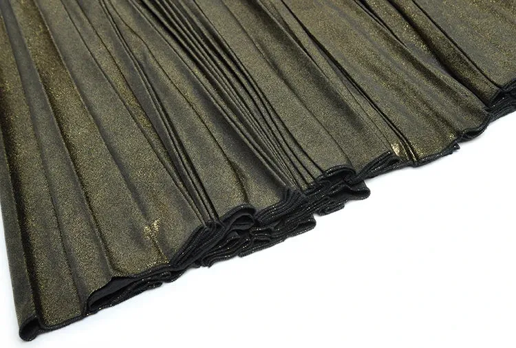Marley Gold  Silver Vintage Pleated Dress