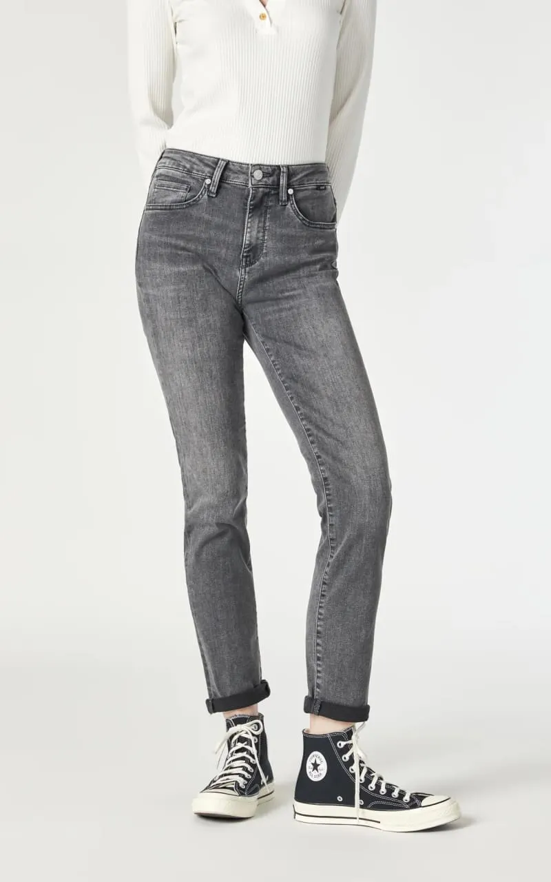 Mavi - Kathleen Slim Boyfriend in Mid Grey Feather Blue 28"