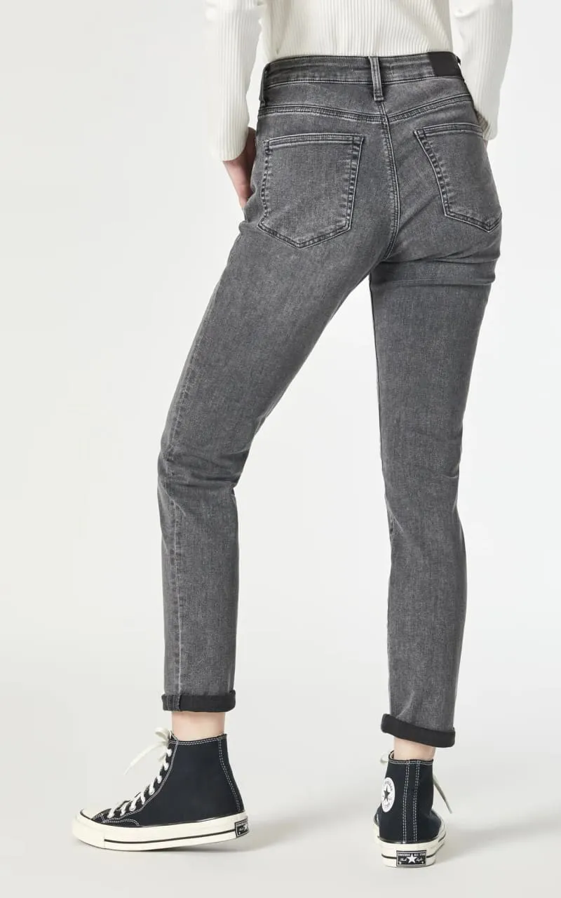Mavi - Kathleen Slim Boyfriend in Mid Grey Feather Blue 28"