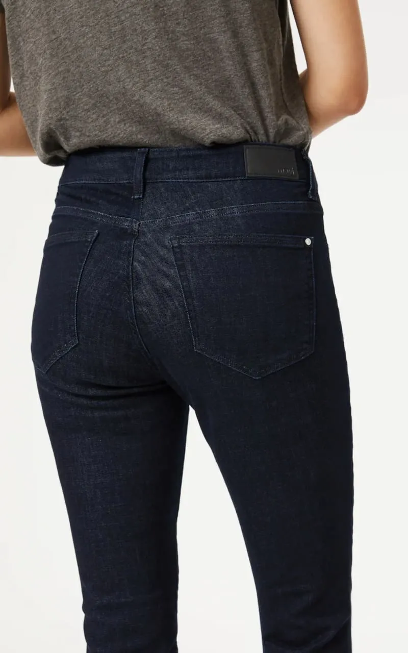 Mavi- Kathleen Slim Boyfriend in Solid Rinse Feather Blue 28" Length