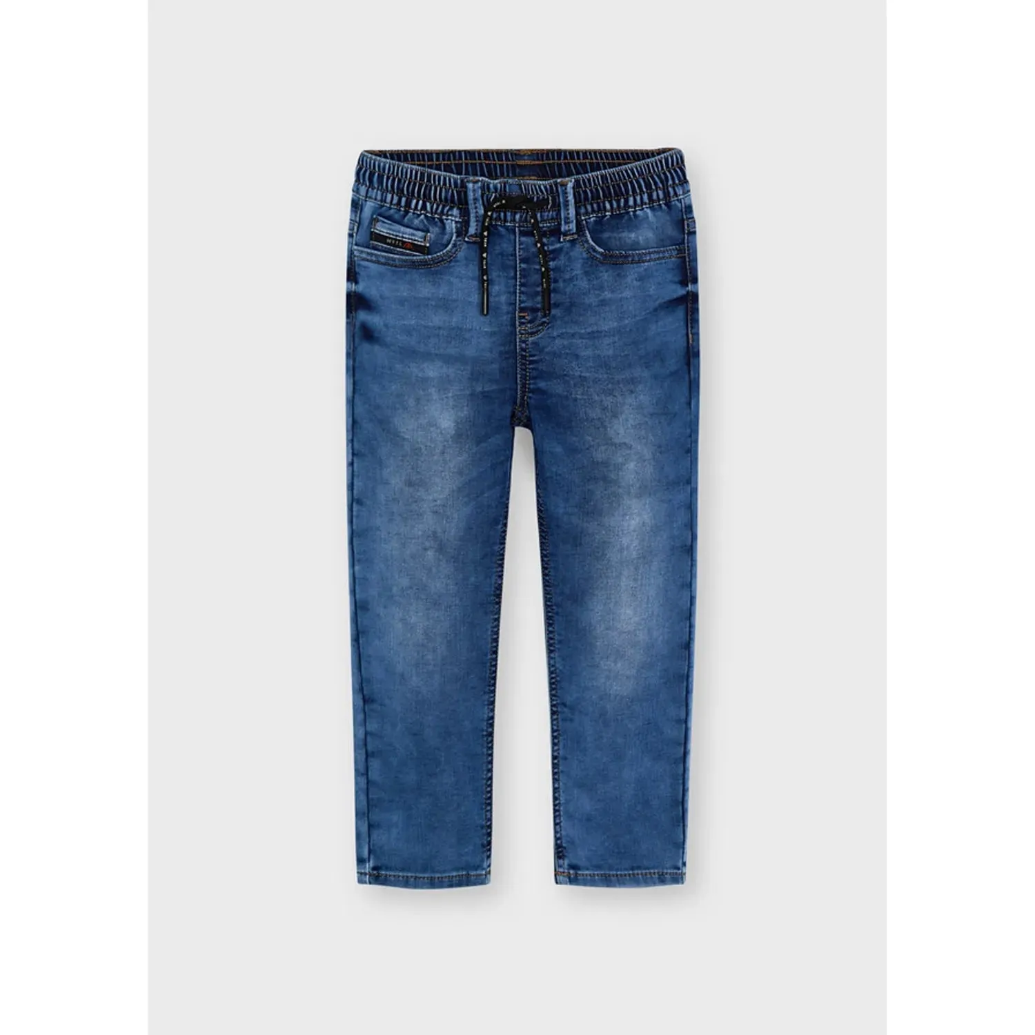 Mayoral Boys Jog Jeans w Black Tie : Sizes 3 to 8