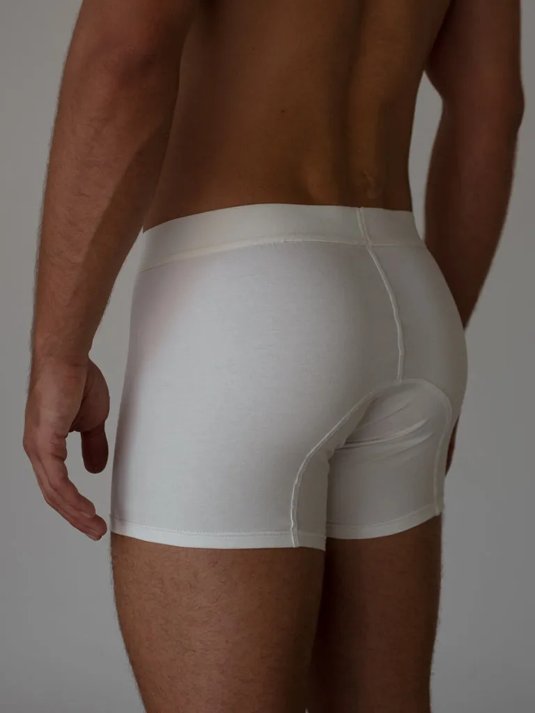 MEN CLASSIC COTTON BOXER - SOFT WHITE